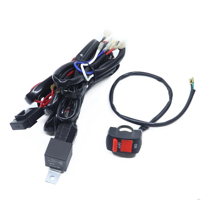 24V 2 in 1 Car / Motorcycle LED Spotlight Headlight Flashing Wiring Harness Cable - Wires by PMC Jewellery | Online Shopping South Africa | PMC Jewellery | Buy Now Pay Later Mobicred