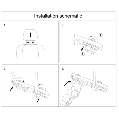 CSJY-3001 Car Children Safety Seat LATCH Interface Bracket Headrest Fixer - Seat Accessories by PMC Jewellery | Online Shopping South Africa | PMC Jewellery | Buy Now Pay Later Mobicred