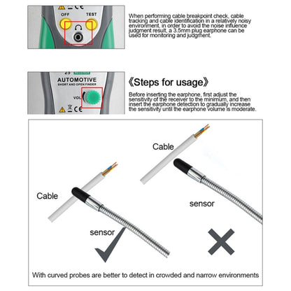 DUOYI DY25 Car Tester Cable Short & Open Circuit Finder Tester Tracer Diagnose Tone Line Finder - Electronic Test by DUOYI | Online Shopping South Africa | PMC Jewellery | Buy Now Pay Later Mobicred