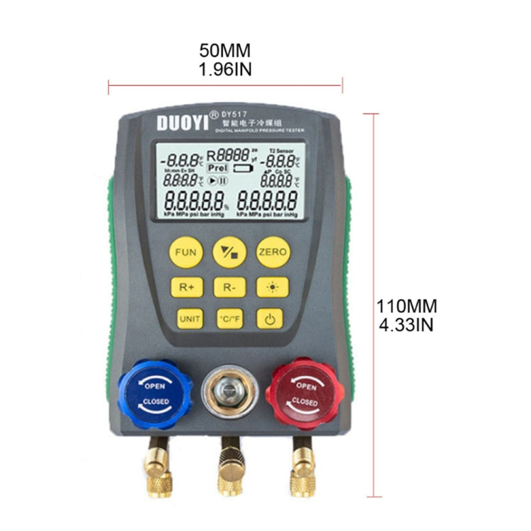 DUOYI DY517 Car Air Conditioning Repair Electronic Refrigerant Meter Air Conditioning Fluoride Meter - free shipping - PMC TechLife - Order now!