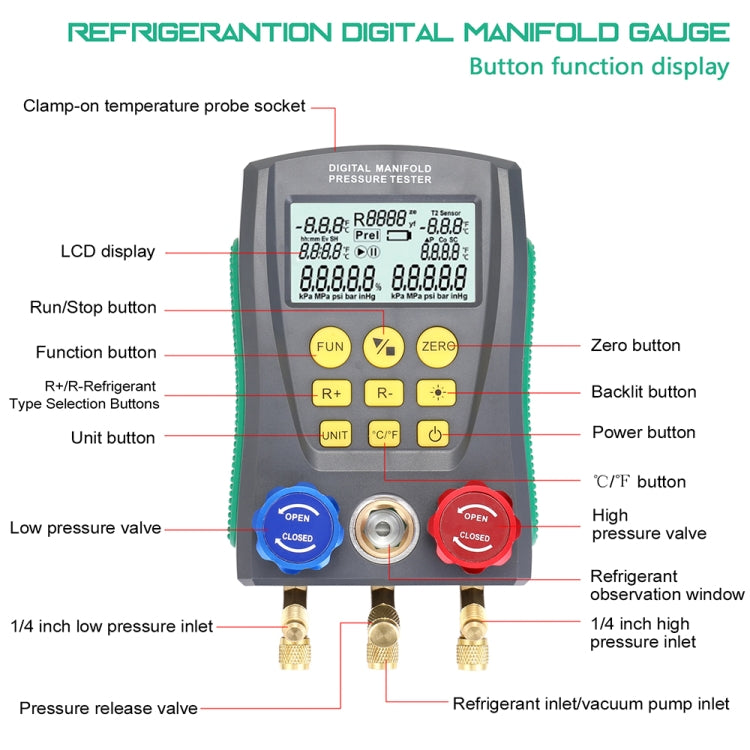 DUOYI DY517 Car Air Conditioning Repair Electronic Refrigerant Meter Air Conditioning Fluoride Meter - Electronic Test by DUOYI | Online Shopping South Africa | PMC Jewellery | Buy Now Pay Later Mobicred