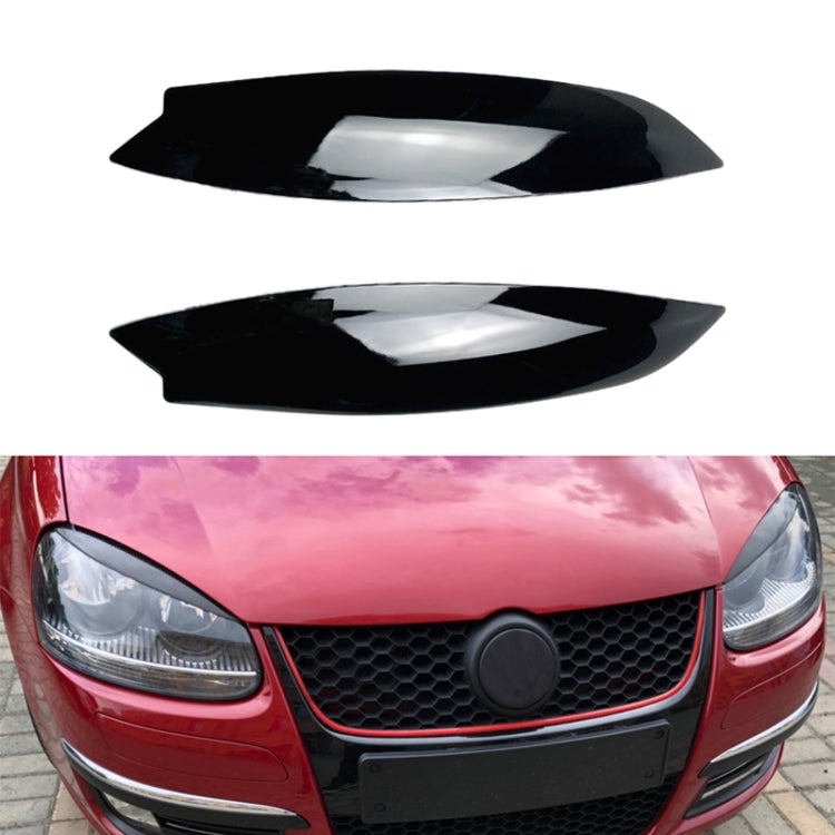 Car Headlight Eyebrow Decoration Sticker for Volkswagen Golf 5 (Black) - Lamp Decoration by PMC Jewellery | Online Shopping South Africa | PMC Jewellery | Buy Now Pay Later Mobicred