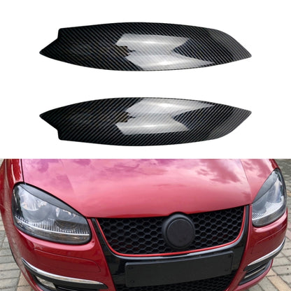 Car Headlight Eyebrow Decoration Sticker for Volkswagen Golf 5 (Carbon Fiber Black) - Lamp Decoration by PMC Jewellery | Online Shopping South Africa | PMC Jewellery | Buy Now Pay Later Mobicred
