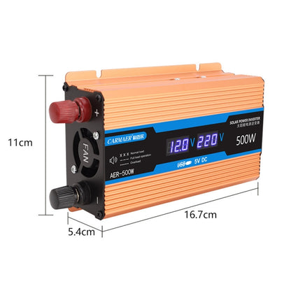 Carmaer Modified Sine Wave 48V to 220V 500W Car Multi-function Double Digital Display Inverter Household Power Converter - Modified Square Wave by PMC Jewellery | Online Shopping South Africa | PMC Jewellery | Buy Now Pay Later Mobicred