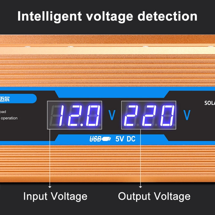Carmaer Modified Sine Wave 24V to 220V 1200W Car Multi-function Double Digital Display Inverter Household Power Converter - Modified Square Wave by PMC TechLife | Online Shopping South Africa | PMC TechLife | Buy Now Pay Later Mobicred