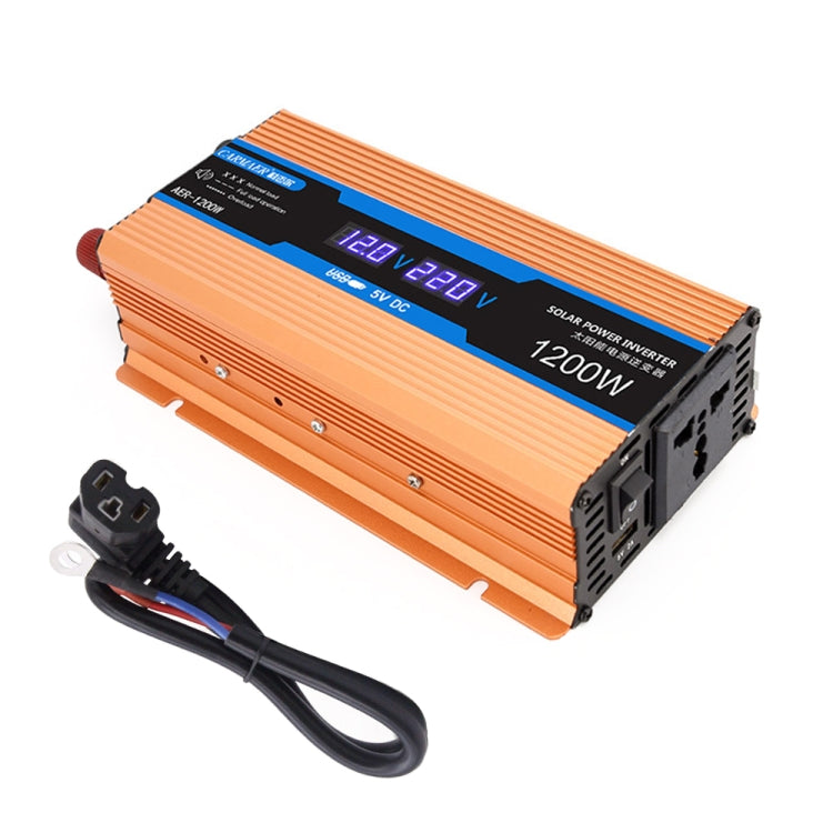 Carmaer Modified Sine Wave 60V to 220V 1200W Car Multi-function Double Digital Display Inverter Household Power Converter - Modified Square Wave by PMC Jewellery | Online Shopping South Africa | PMC Jewellery | Buy Now Pay Later Mobicred