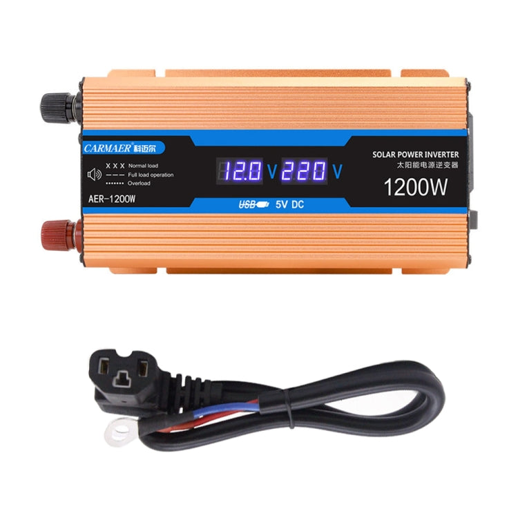 Carmaer Modified Sine Wave 60V to 220V 1200W Car Multi-function Double Digital Display Inverter Household Power Converter - Modified Square Wave by PMC Jewellery | Online Shopping South Africa | PMC Jewellery | Buy Now Pay Later Mobicred