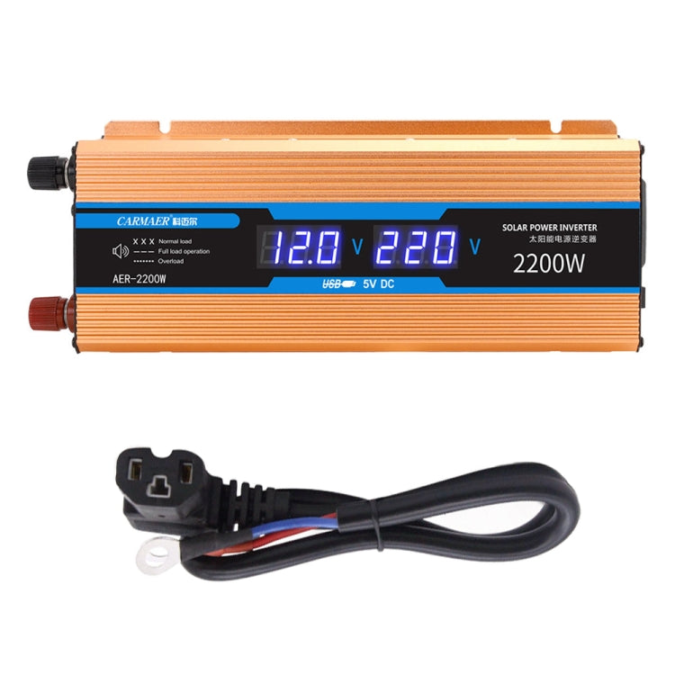 Carmaer Modified Sine Wave 48V to 220V 2200W Car Multi-function Double Digital Display Inverter Household Power Converter - Modified Square Wave by PMC Jewellery | Online Shopping South Africa | PMC Jewellery | Buy Now Pay Later Mobicred