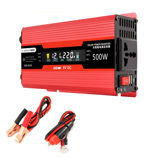 Carmaer Universal 24V to 220V 500W Car LCD Display Inverter Household Power Converter - Modified Square Wave by PMC Jewellery | Online Shopping South Africa | PMC Jewellery | Buy Now Pay Later Mobicred