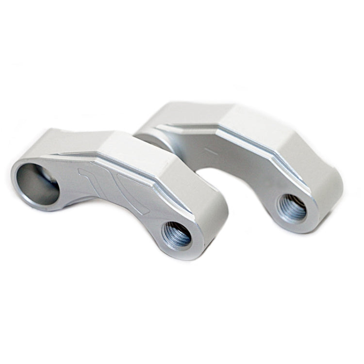 SF-YSZ-2 Mirror Code Motorcycle Modification Aluminum Alloy CNC Rearview Extension Bracket Set (Silver) - Others by PMC Jewellery | Online Shopping South Africa | PMC Jewellery | Buy Now Pay Later Mobicred