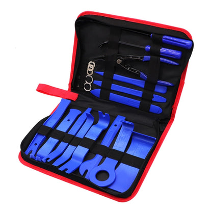 19 in 1 Car Audio Disassembly Tool Interior Disassembly Modification Tool (Blue + Red) - Hand Tool Sets by PMC Jewellery | Online Shopping South Africa | PMC Jewellery | Buy Now Pay Later Mobicred