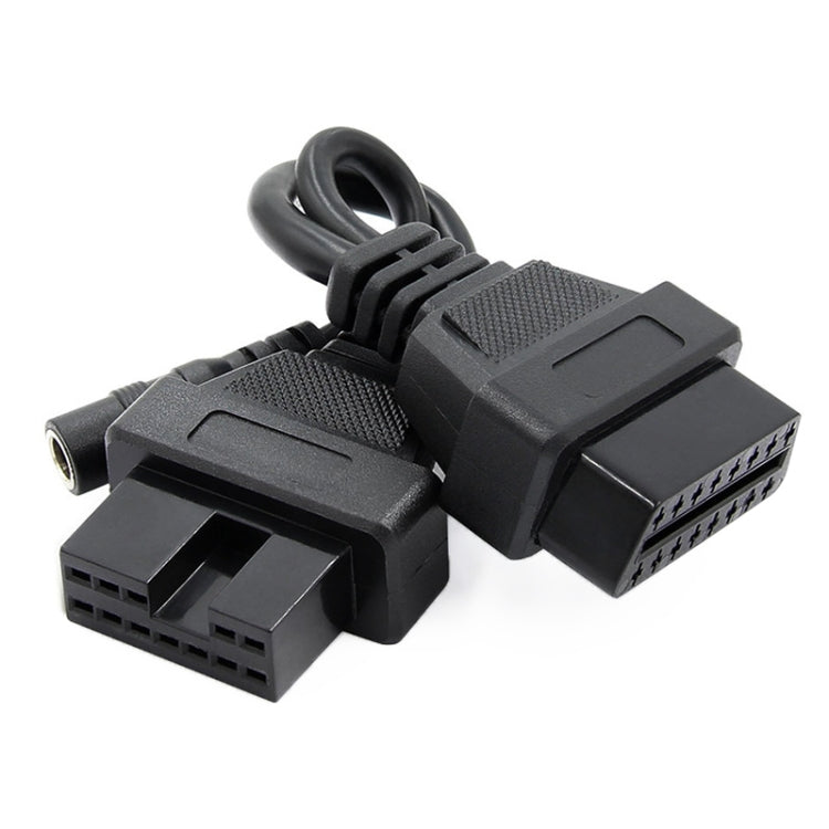 12Pin to 16Pin Car OBD2 Conversion Cable OBDII Diagnostic Adapter Cable for Mitsubishi - Cables & Connectors by PMC Jewellery | Online Shopping South Africa | PMC Jewellery | Buy Now Pay Later Mobicred