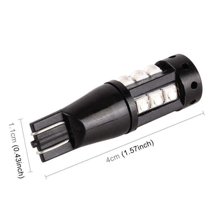 2 PCS T10 DC12V / 6.5W Car Clearance Light 15LEDs SMD-3030 Lamp Beads (Blue Light) - free shipping - PMC TechLife - Order now!