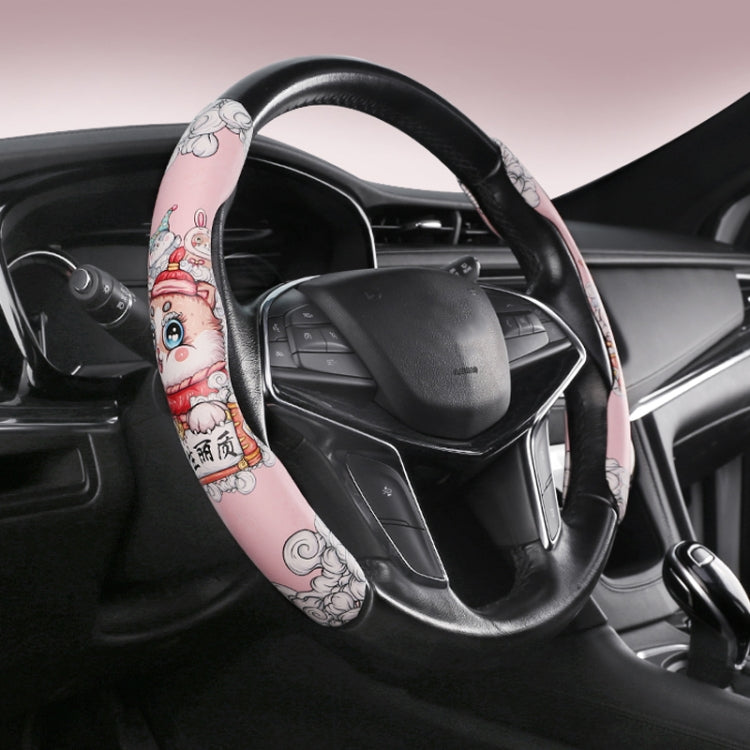 Car Universal China-Chic Relief Steering Wheel Cover (A Born Beauty) - Steering Wheel Accessories by PMC Jewellery | Online Shopping South Africa | PMC Jewellery | Buy Now Pay Later Mobicred