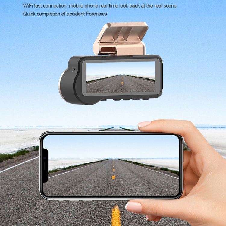 F22 3.16 inch 1080P HD Night Vision WiFi Connected Driving Recorder with In-car View Camera - Car DVRs by PMC TechLife | Online Shopping South Africa | PMC TechLife | Buy Now Pay Later Mobicred