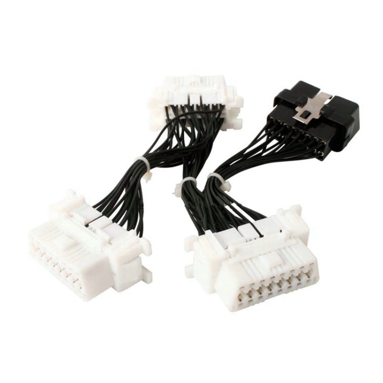 ELM327 OBD2 16Pin Male to 3 Female Car Diagnostic Cable - Cables & Connectors by PMC TechLife | Online Shopping South Africa | PMC TechLife | Buy Now Pay Later Mobicred
