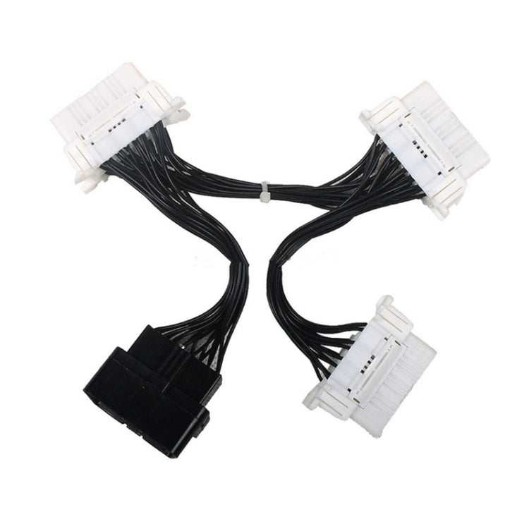 ELM327 OBD2 16Pin Male to 3 Female Car Diagnostic Cable - Cables & Connectors by PMC TechLife | Online Shopping South Africa | PMC TechLife | Buy Now Pay Later Mobicred