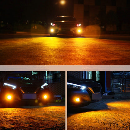 1 Pair H1 DC12V / 5W Car LED Fog Light with 42LEDs SMD-2016 Lamp Beads (Yellow Light) - Fog / Driving Lights by PMC Jewellery | Online Shopping South Africa | PMC Jewellery | Buy Now Pay Later Mobicred