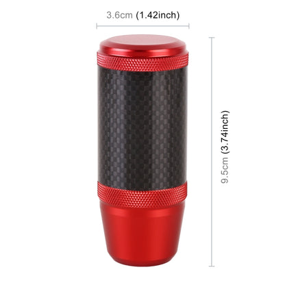 Universal Car Carbon Fiber Metal Gear Shift Knob (Red) - Shift Knob by PMC Jewellery | Online Shopping South Africa | PMC Jewellery | Buy Now Pay Later Mobicred