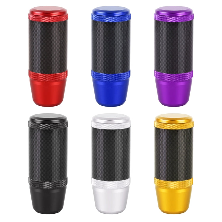 Universal Car Carbon Fiber Metal Gear Shift Knob (Purple) - Shift Knob by PMC Jewellery | Online Shopping South Africa | PMC Jewellery | Buy Now Pay Later Mobicred