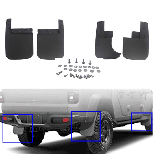 Car ABS Splash Flaps Mudguards Fender Guard for Jeep Wrangler JT 2019-2021 - Mudguards by PMC Jewellery | Online Shopping South Africa | PMC Jewellery | Buy Now Pay Later Mobicred