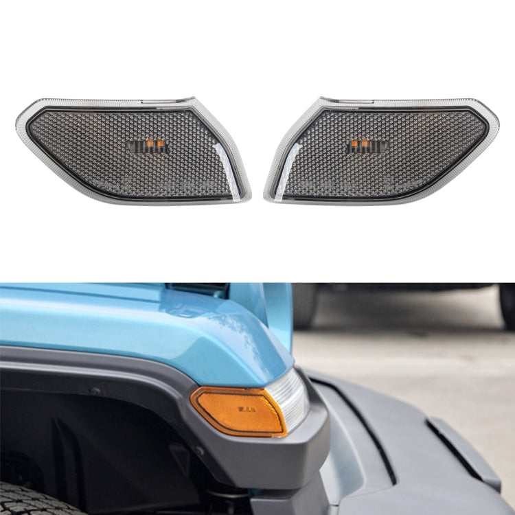 Car Blackened Wheel Eyebrow Side Light Turn Signal Leaf Plate Lamp for Jeep Wrangler JL 2018- - Arrow Turn Lights by PMC Jewellery | Online Shopping South Africa | PMC Jewellery | Buy Now Pay Later Mobicred