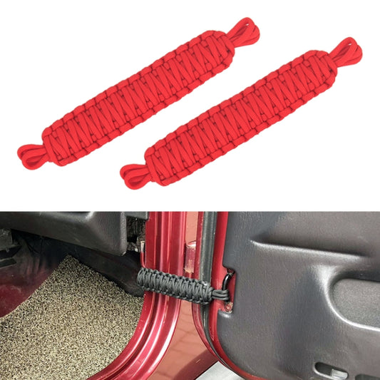 Car Door Limit Braided Rope Strap for Jeep Wrangler (Red) - Other Tools by PMC Jewellery | Online Shopping South Africa | PMC Jewellery | Buy Now Pay Later Mobicred