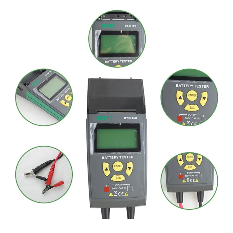 DUOYI DY3015B Car Multi-language 12V Battery Tester - free shipping - PMC TechLife - Order now!