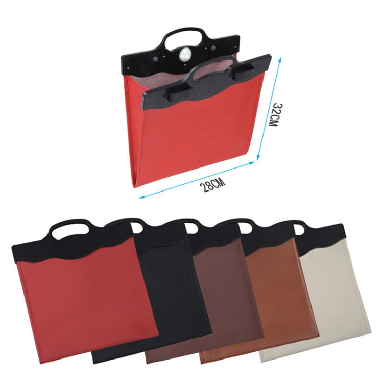 Car Multi-functional Hanging Front Trash Can with LED Light, 32 x 28cm (Coffee) - Stowing Tidying by PMC TechLife | Online Shopping South Africa | PMC TechLife | Buy Now Pay Later Mobicred