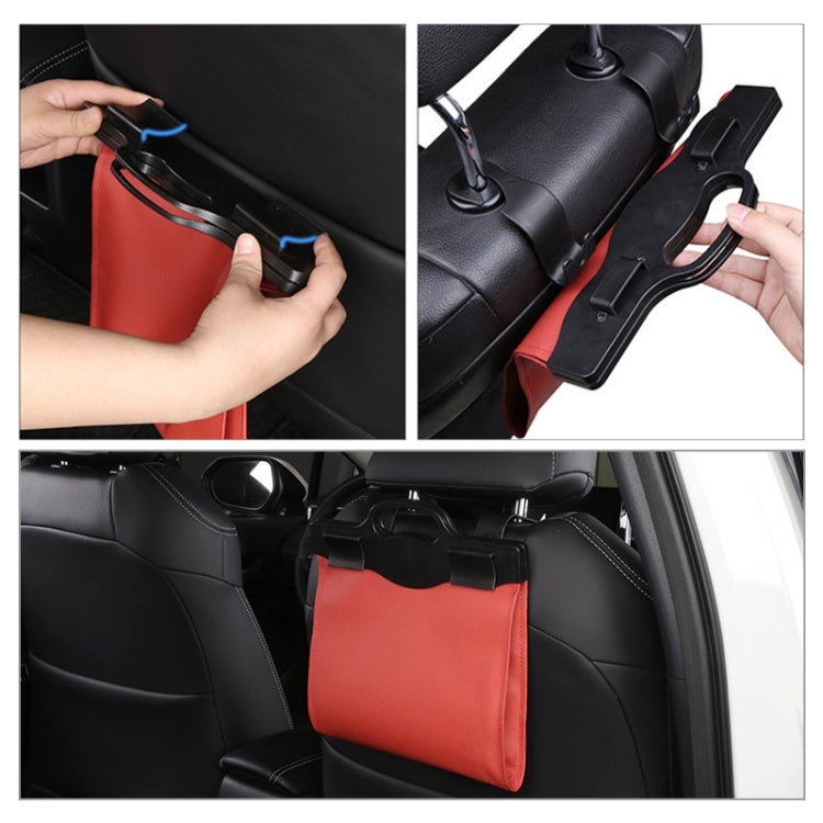 Car Multi-functional Hanging Front Trash Can with LED Light, 32 x 28cm (Coffee) - Stowing Tidying by PMC TechLife | Online Shopping South Africa | PMC TechLife | Buy Now Pay Later Mobicred