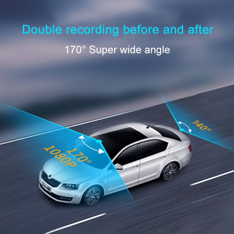 K5 5.5 inch Car Streaming Media Double Recording Starlight Night Vision Driving Recorder - Car DVRs by PMC TechLife | Online Shopping South Africa | PMC TechLife | Buy Now Pay Later Mobicred