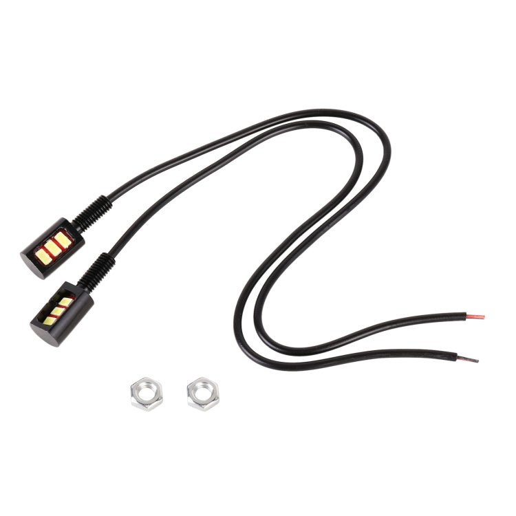 1 Pair DC12V 0.4W 3LEDs SMD-5630 Car / Motorcycle License Plate Light, Cable Length: 27cm (Purple Light) - License Plate Lights by PMC TechLife | Online Shopping South Africa | PMC TechLife | Buy Now Pay Later Mobicred