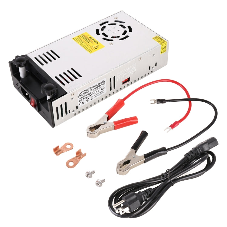 S-480-12 DC12V 480W 40A DIY Regulated DC Switching Power Supply Power Step-down Transformer with Clip, US Plug - Step-down Transformer by PMC TechLife | Online Shopping South Africa | PMC TechLife | Buy Now Pay Later Mobicred