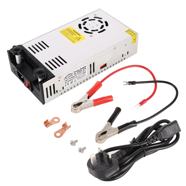 S-300-24 DC24V 300W 12.5A DIY Regulated DC Switching Power Supply Power Step-down Transformer with Clip, UK Plug - Step-down Transformer by PMC Jewellery | Online Shopping South Africa | PMC Jewellery | Buy Now Pay Later Mobicred