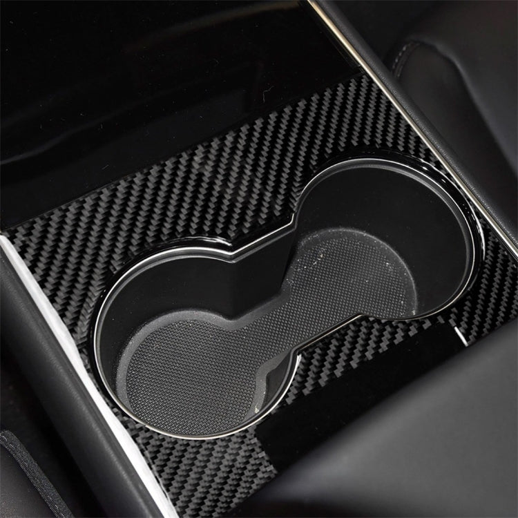 3 PCS Carbon Fiber Car Central Control Decorative Sticker for Tesla Model 3 - Car Interior Mouldings by PMC Jewellery | Online Shopping South Africa | PMC Jewellery | Buy Now Pay Later Mobicred