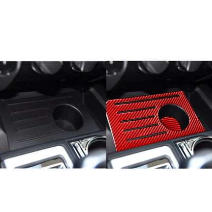 2 PCS / Set Carbon Fiber Car Central Control Storage Box Slot Mat Decorative Sticker for Toyota Tundra 2014-2018,Left and Right Drive Universal (Red) - Car Interior Mouldings by PMC Jewellery | Online Shopping South Africa | PMC Jewellery | Buy Now Pay Later Mobicred