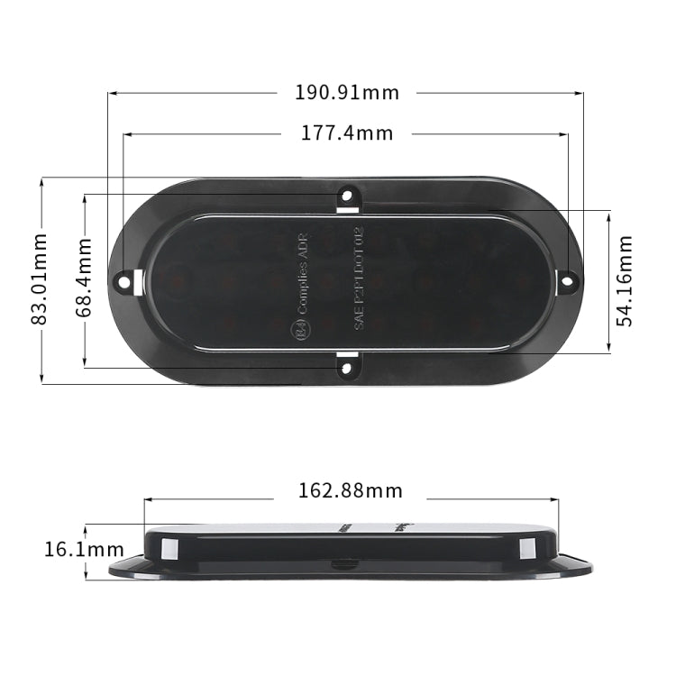 MK-012 20LEDs Dynamic Car Tail Light Signal Lamp Indicator Strobe Flashing Warning Light 12-24V - Clearance Lights by PMC Jewellery | Online Shopping South Africa | PMC Jewellery | Buy Now Pay Later Mobicred