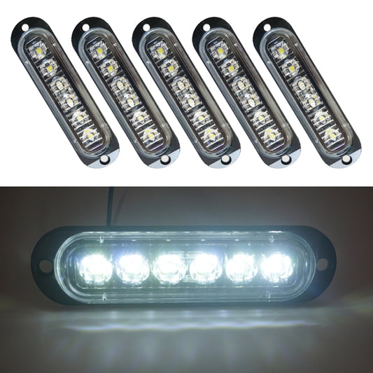 5 PCS MK-093 Car / Truck 6LEDs Side Marker Indicator Lights Bulb Lamp (White Light) - Clearance Lights by PMC Jewellery | Online Shopping South Africa | PMC Jewellery | Buy Now Pay Later Mobicred