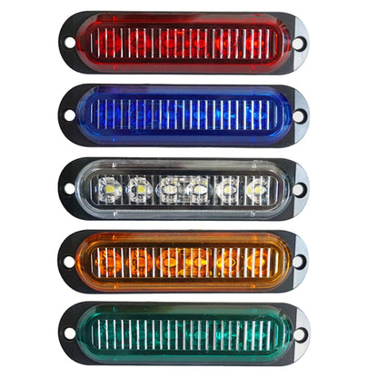 5 PCS MK-093 Car / Truck 6LEDs Side Marker Indicator Lights Bulb Lamp (White Light) - Clearance Lights by PMC Jewellery | Online Shopping South Africa | PMC Jewellery | Buy Now Pay Later Mobicred