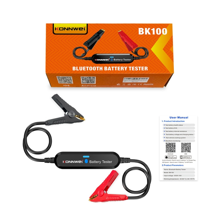 KONNWEI BK100 X431 BST360 Car Bluetooth Battery Tester (Black) - free shipping - PMC TechLife - Order now!