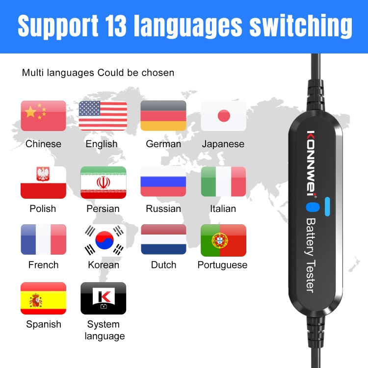 KONNWEI BK100 X431 BST360 Car Bluetooth Battery Tester (Black) - free shipping - PMC TechLife - Order now!