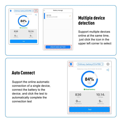 KONNWEI BK100 X431 BST360 Car Bluetooth Battery Tester (Black) - Electronic Test by KONNWEI | Online Shopping South Africa | PMC Jewellery