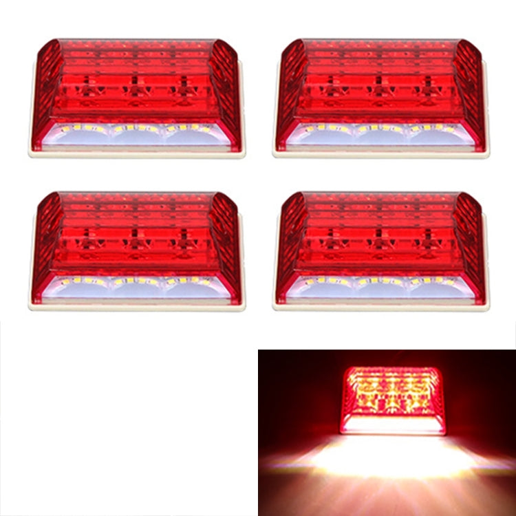 4 PCS ZS-6001 DC24V Car / Truck Side Marker Indicator Lights Bulb Lamp (Red Light) - Clearance Lights by PMC Jewellery | Online Shopping South Africa | PMC Jewellery | Buy Now Pay Later Mobicred