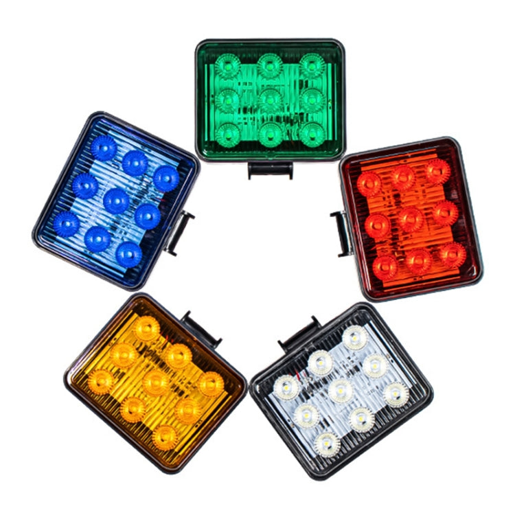2 PCS ZS-7013 3 inch 9LEDs Strobe Waterproof Car / Truck Warning Light (Green Light) - Warning Lights by PMC TechLife | Online Shopping South Africa | PMC TechLife | Buy Now Pay Later Mobicred