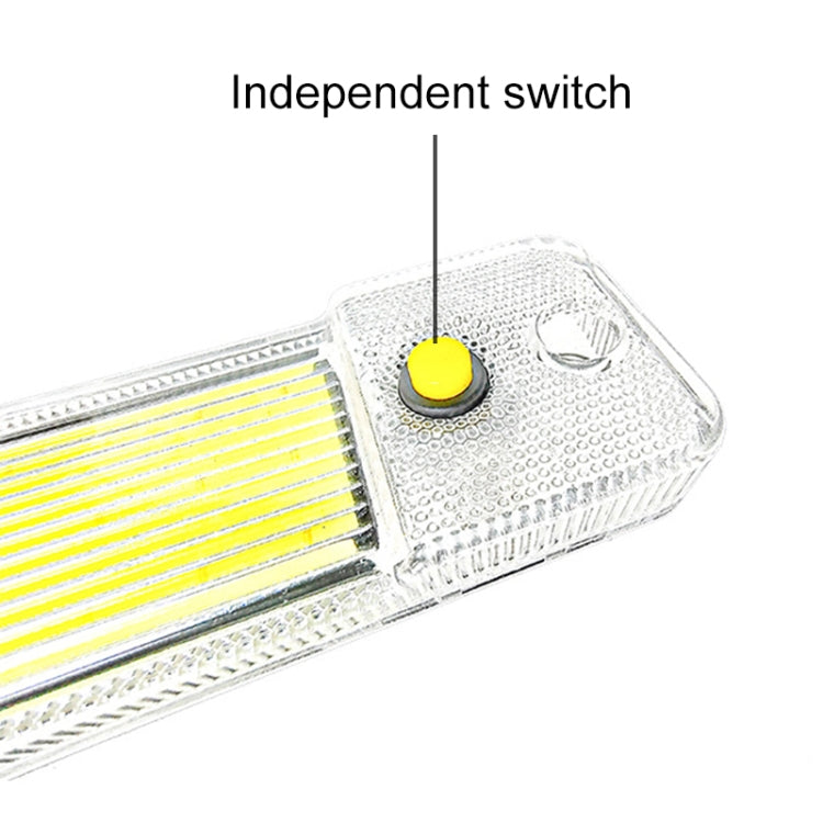 2 PCS ZS-3348 DC12-24V High Bright 84 COB Lamp Beads Car Dome Light Cabin Light Bar - Dome Lights by PMC Jewellery | Online Shopping South Africa | PMC Jewellery | Buy Now Pay Later Mobicred