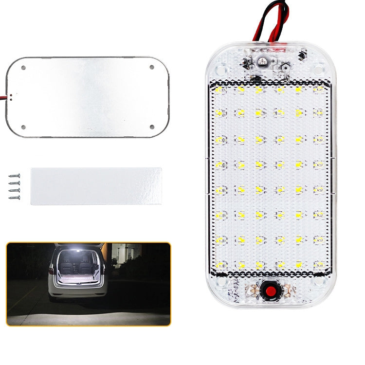 2 PCS ZS-3350 DC12-85V High Bright 48LEDs Lamp Beads Car Dome Light Cabin Light Bar - Dome Lights by PMC TechLife | Online Shopping South Africa | PMC TechLife | Buy Now Pay Later Mobicred