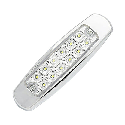 4 PCS MK-338 DC12-24V Truck 12LEDs Side Clearance Maker Light (White Light) - Clearance Lights by PMC Jewellery | Online Shopping South Africa | PMC Jewellery | Buy Now Pay Later Mobicred