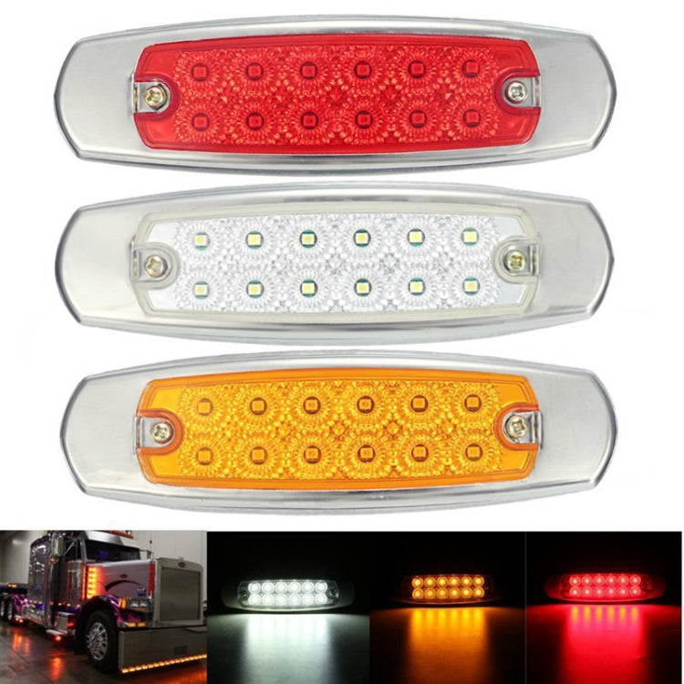 4 PCS MK-338 DC12-24V Truck 12LEDs Side Clearance Maker Light (Red Light) - Clearance Lights by PMC Jewellery | Online Shopping South Africa | PMC Jewellery | Buy Now Pay Later Mobicred