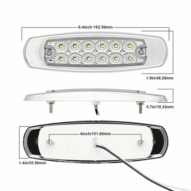 4 PCS MK-338 DC12-24V Truck 12LEDs Side Clearance Maker Light (Red Light) - free shipping - PMC TechLife - Order now!