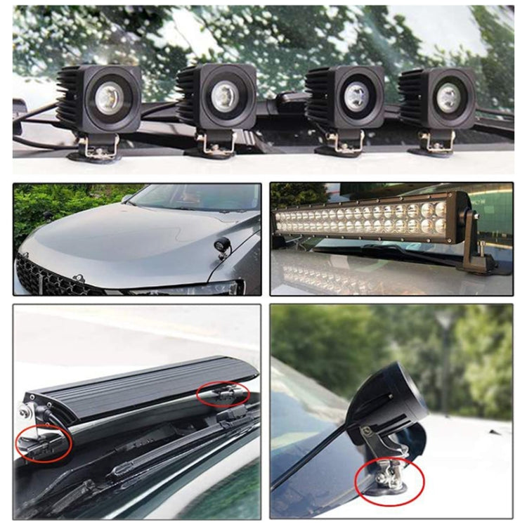 Y-005 Pair Universal LED Strip Light Mounting Bracket - free shipping - PMC TechLife - Order now!